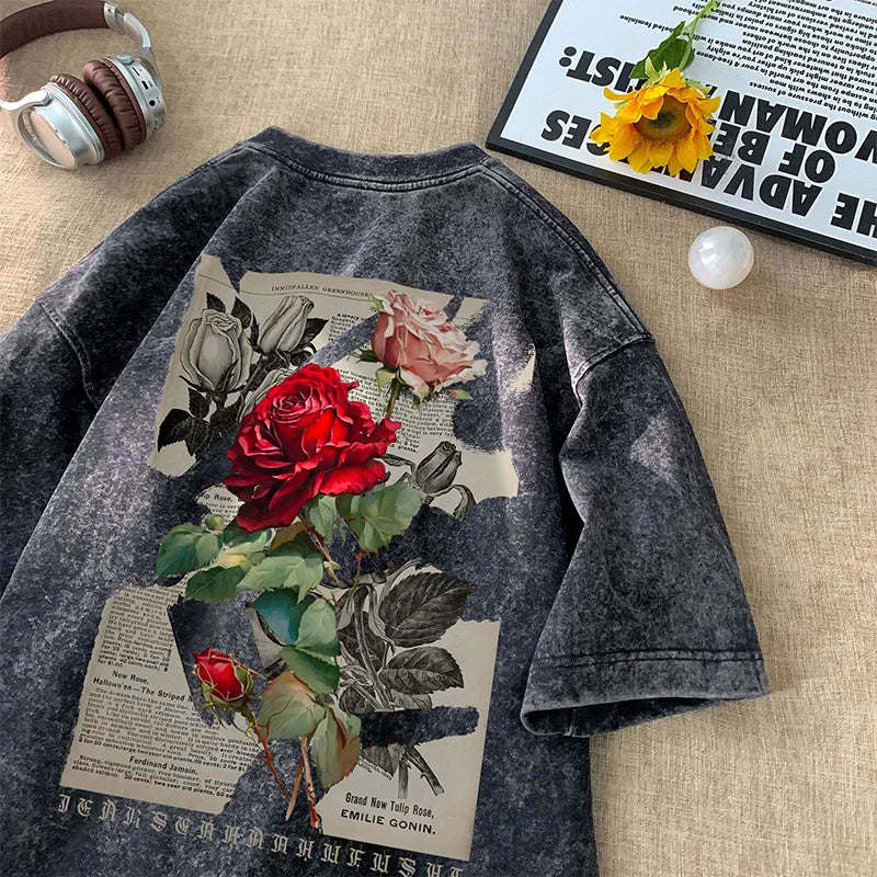 Faded Rose Washed Tee