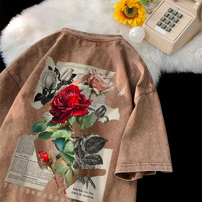 Faded Rose Washed Tee